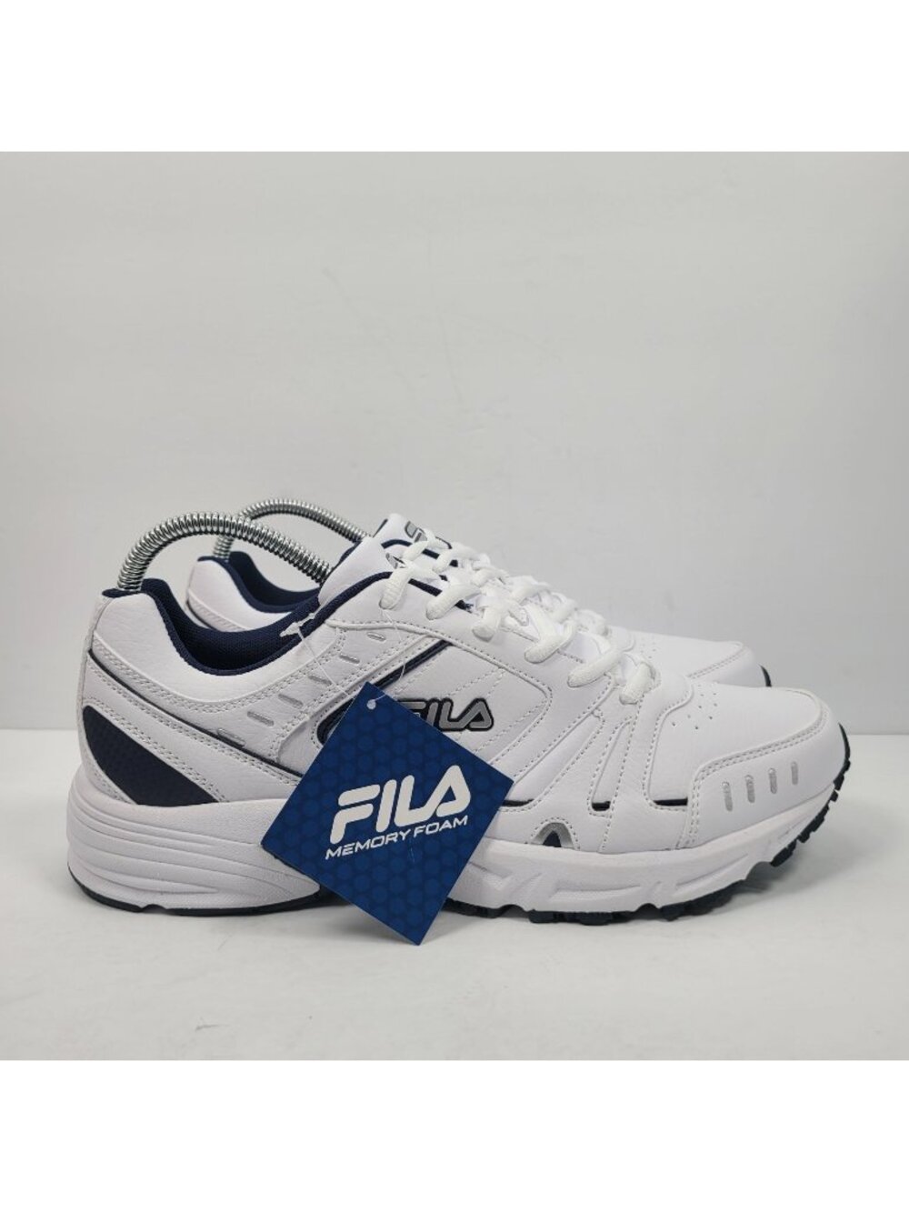 Fila Memory Go The Distance Men's White Sneakers 1GH23008-109 US Size 10.5 NWT